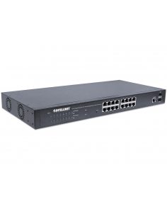 Switch zarządzalny Intellinet 16x 10/100/1000 Mbps PoE+ 220W + 2x SFP VLAN