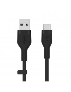 Kabel BoostCharge USB-A do USB-C silikonowy 2m, czarny