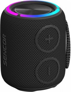 Głośnik bluetooth SIRIUS 2 MINI czarny moc 16W, LED, TWS