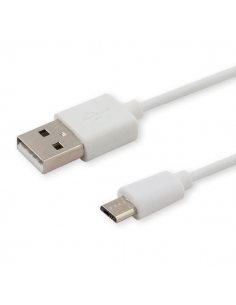 Kabel USB 2.0 Savio CL-123 USB A (M) - micro USB B (M) 2,1A, 1m, biały