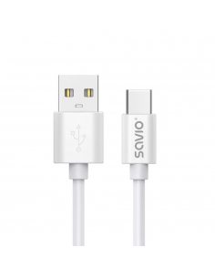 Kabel USB 2.0 SAVIO CL-168 USB A - USB C, 3m, biały