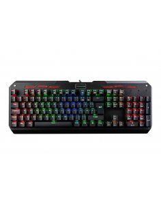 Klawiatura przewodowa Modecom Volcano HAMMER RGB Gaming mechaniczna (Przełącznik BLUE OUTEMU) niemiecki layout