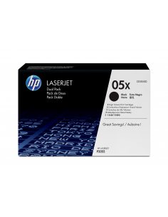 HP 05X zestaw 2 oryginalnych wkładów z czarnym tonerem LaserJet XL