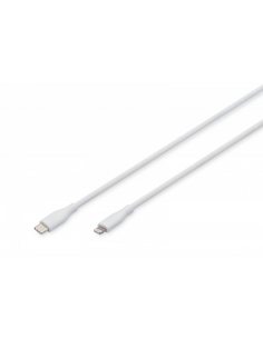 Kabel zasilający silikonowy USB-C - Lightning, USB 2.0 60W, certyfikat MFI, 0,5m Biały