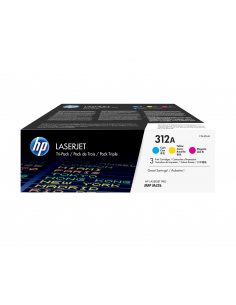 HP Wkład Tri-Pack LaserJet 312A z błękitnym tonerem