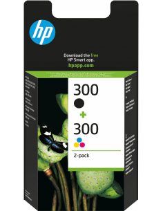 HP 300 zestaw 2 oryginalnych wkładów atramentowych: czarny/trójkolorowy