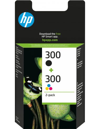 HP 300 zestaw 2 oryginalnych wkładów atramentowych  czarny trójkolorowy