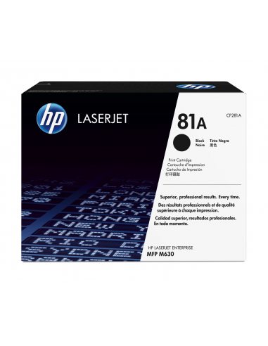 HP Oryginalny wkład laserowy 81A LaserJet, czarny