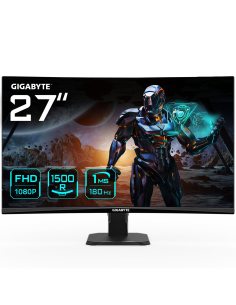 GIGABYTE GS27FC monitor komputerowy 68,6 cm (27") 1920 x 1080 px Full HD LCD Czarny