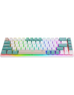 Klawiatura mechaniczna VEXX GK-084 podświetlenie RGB Biała