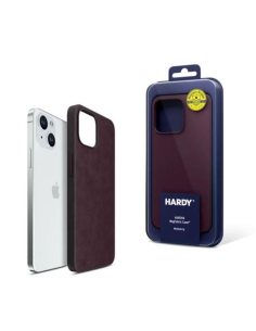 Etui na Apple iPhone 15 z MagSafe- 3mk HARDY MagFabric Case Mulberry