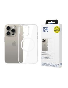 Etui na telefon 3mk do Apple iPhone 15 Pro Max z Mag Safe - przezroczyste Clear MagCase