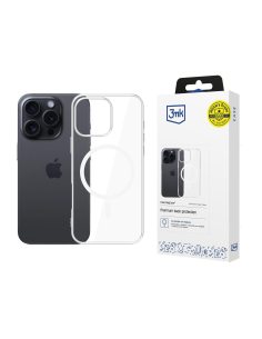 Etui na telefon 3mk do Apple iPhone 16 Pro Max z Mag Safe - przezroczyste Clear MagCase