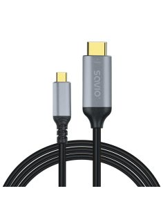 Kabel adapter Savio CL-184 USB-C do HDMI v2.0b, 3m, miedź