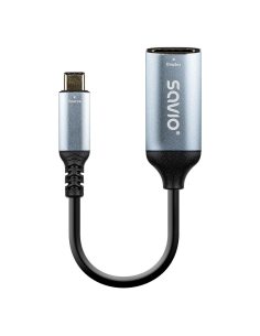 Kabel adapter Savio AK-78 USB-C (M) - HDMI (F) 60Hz, aluminium