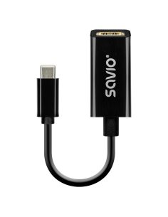 Kabel adapter Savio AK-79 USB-C (M) - HDMI (F) 30Hz, plastik