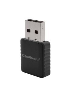 Karta sieciowa Qoltec Bezprzewodowy Ultra szybki DUAL mini WiFi adapter 2 x 2dBi Standard AC | 1300Mbps