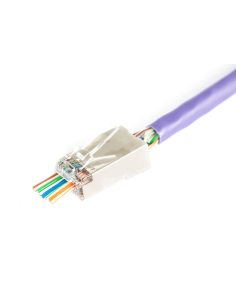 Wtyk RJ45 (8P8C) przelotowy DIGITUS kat.6 ekranowany, AWG 26-24, opakowanie 100 szt.