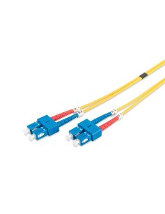 Kabel krosowy (patchcord) DIGITUS światłowodowy SC/SC, dplx, SM 9/125, OS2, LSOH, 2m, żółty