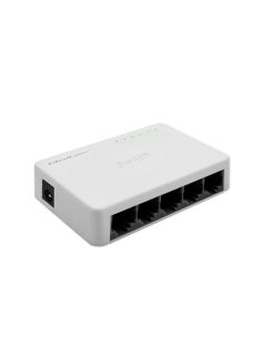 Switch niezarządzalny Qoltec przełącznik sieciowy 5 x port RJ45 | 100Mbps | Fast Ethernet | LAN