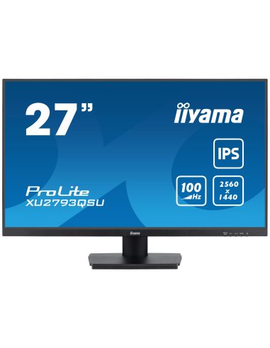 iiyama ProLite XU2793QSU-B6 monitor komputerowy 68,6 cm (27") 2560 x 1440 px Wide Quad HD LED Czarny