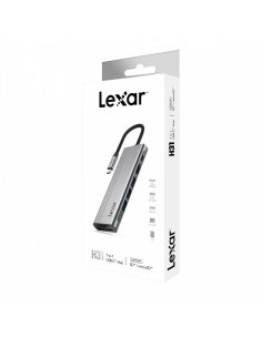 Lexar Hub 7-in-1 USB-C USB3.2 Gen1. Type-C, 3xUSB-A HDMI, SD, microSD slot. PD 100W