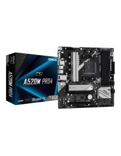 Płyta ASRock A520M Pro4 /AMD A520M/DDR4/SATA3/M.2/USB3.1/PCIe3.0/AM4/mATX