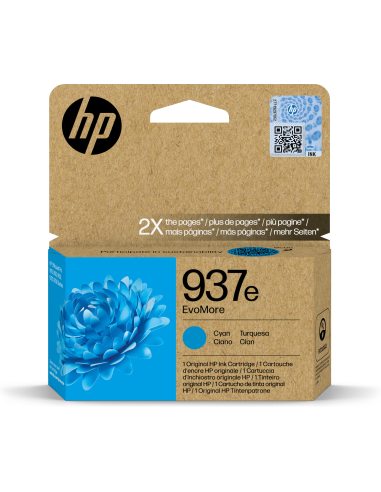 HP Oryginalny błękitny tusz 937e EvoMore