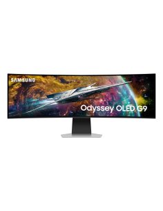 Samsung G95SC monitor komputerowy 124,5 cm (49") 5120 x 1440 px Dual QHD OLED Srebrny