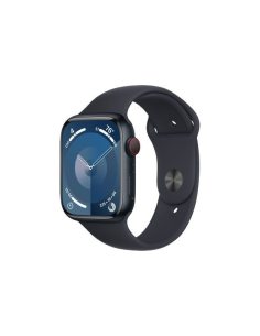 Apple Watch Series 9 GPS + Cellular, 45mm Koperta z aluminium w kolorze północy z paskiem sportowym w kolorze północy - M/L