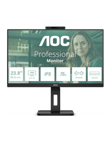 AOC 24P3QW monitor komputerowy 60,5 cm (23.8") 1920 x 1080 px Full HD Czarny