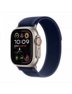 Apple Watch Ultra 2 GPS + Cellular, koperta 49 mm z tytanu w kolorze naturalnym z opaską Trial S/M w kolorze niebieskim