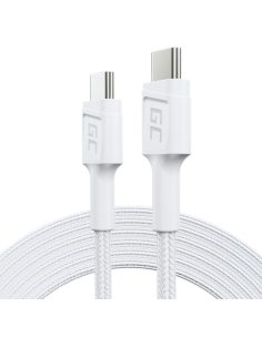 Green Cell Kabel PowerStream USB-C do USB-C 2m, PD 60W, QC 3.0, biały