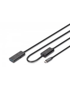 Digitus Kabel przedłużający aktywny USB-C - USB-A, USB 3.2 5Gbps, 10m