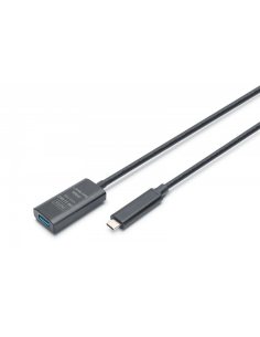 Digitus Kabel przedłużający aktywny USB-C - USB-A, USB 3.2 Gen2, 10Gbps, 5m