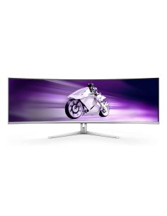 Philips Evnia 8000 49M2C8900L/00 monitor komputerowy 124,2 cm (48.9") 5120 x 1440 px Dual QHD QD-OLED Biały