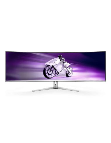 Philips Evnia 8000 49M2C8900L 00 monitor komputerowy 124,2 cm (48.9") 5120 x 1440 px Dual QHD QD-OLED Biały