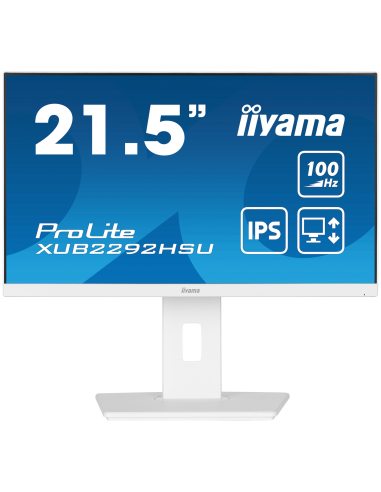 iiyama ProLite XUB2292HSU-W6 monitor komputerowy 54,6 cm (21.5") 1920 x 1080 px Full HD LED Biały