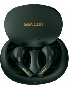 Sencor Słuchawki douszne bluetooth SEP 560BT GR, BT 5.3, czas 6h, 40mAh