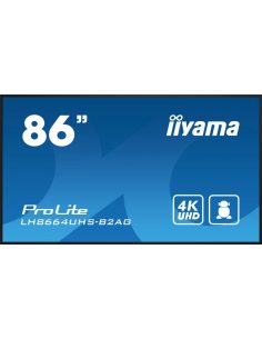 IIYAMA Monitor 86 cali LH8664UHS-B2AG,24/7,IPS,ANDROID.11,4K,3xHDMI,RJ45, 2xUSB,WiFi