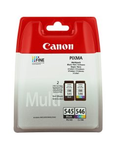 Canon PG-545/CL-546 nabój z tuszem 2 szt. Oryginalny Standardowa wydajność Czarny, Cyjan, Purpurowy, Żółty