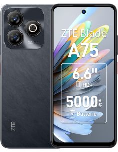 ZTE Blade A75 16,8 cm (6.6") Dual SIM Android 9.0 4G USB Type-C 4 GB 128 GB 5000 mAh Czarny