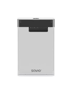 Obudowa na dysk HDD/SDD SAVIO AK-66, USB 3.0, 2,5", transparentny