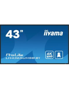 IIYAMA Monitor 43 cale LH4365UHSB-B1 24/7, IPS, ANDROID 11, 4K, 800cd, iiSignage2, SDM, 2x HDMI, DP, 2x USB,2x 10W, RJ45, WiFi,