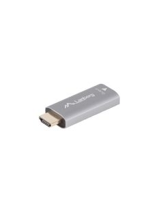 Lanberg Adapter HDMI(M)-Displayport(F)4K srebrny