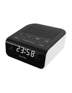 Sencor SRC 136 WH Radiobudzik, wyświetlacz LED, prog. 20 stacji FM