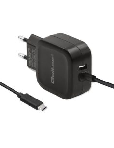 Qoltec Ładowarka sieciowa 17W | 5V | 3.4A | USB + USB typ C