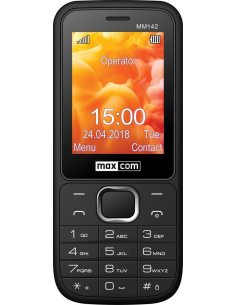 Maxcom Telefon MM 142 DUAL SIM czarny