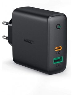 AUKEY PA-D3 ładowarka sieciowa 2xUSB Power Delivery (1xUSB A+1xUSB C) 60W 5.4A