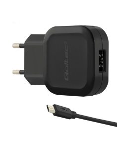 Qoltec Ładowarka sieciowa 12W | 5V | 2.4A | USB | +kabel Micro USB